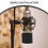 U-Shaped Microphone Windscreen Shield Black Double-Layer 1 7