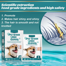 Pet Cleaning Glove Hypoallergenic Bathing Wipes for Dogs
