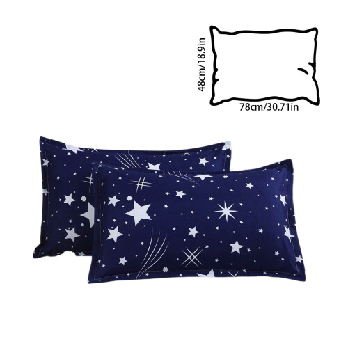 Taies d'oreiller en polyester doux et respirant (lot de 2) 2