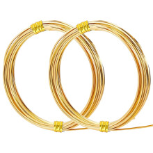 Copper Wire Square 2 Rolls 19.69 Ft 0.8 mm