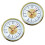 Quartz Clock Insert 65mm Roman/Arabic Numerals Gold Silver 1