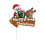 Christmas Cake Topper Reusable Bright Color Ornament 1