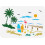 Beach Scenery Stencil Ocean Theme 8.3x11.7 in Reusable 1