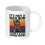 Father's Day Ceramic White Cup with Clear Bear Design 1