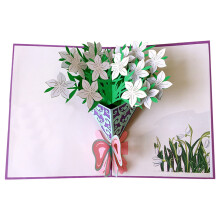 3D Paper Carving Greeting Card for Mother's Day
