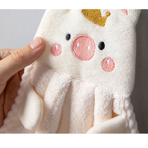 Hand Towel Absorbent Coral Velvet Cloth 1 Pack