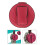 Red Bass Drum Bag Backpack with Shoulder Strap and External 5