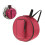 Red Bass Drum Bag Backpack with Shoulder Strap and External 6