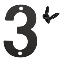 Floating House Numbers Metal Weatherproof Address Plaque