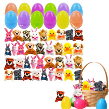 Œufs de Pâques avec peluches (paquet de 12)