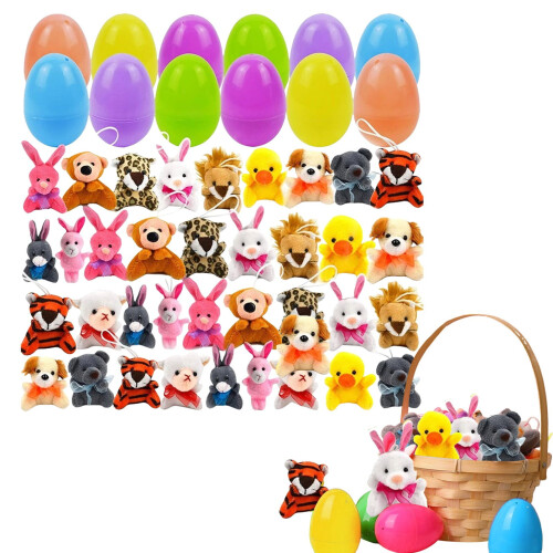 Œufs de Pâques avec peluches (paquet de 12)