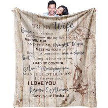 Couverture romantique pour épouse 30 x 40 pouces