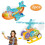 Colorful Airplane and Helicopter Toy Set 2pcs 1