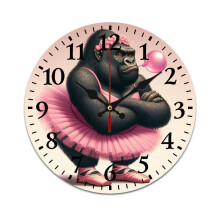 Horloge murale orang-outan dansant le ballet, silencieuse et Ă piles