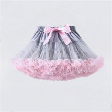 Mädchen-Tutu-Rock mit elastischem Bund, Tüll, bauschig, 1-teilig