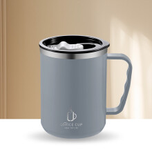 Mug de voyage isotherme en acier inoxydable avec couvercle