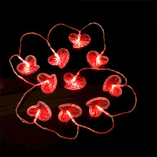 Lichterkette 1,65 m (5,4 Fuß) mit 10 LEDs, batteriebetrieben, wasserdicht, für den Innenbereich