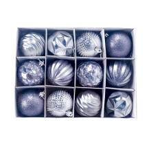 Boules de Noël à paillettes pour sapin, 6 cm (2,36 pouces), lot de 12