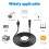 Power Supply Cable Extension Kit for Solar Lamp Black 1 Pack 6