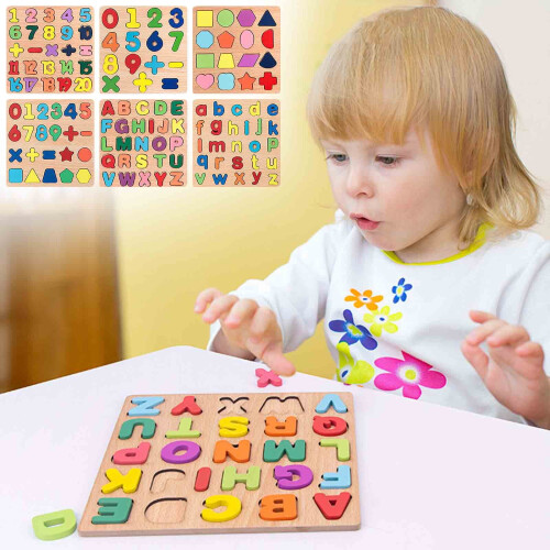Alphabet Jigsaw Puzzle Wooden Learning Toy Set 1