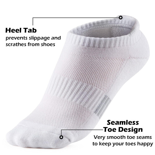 Women's Ankle Socks Running Cushioned 5-Pairs 2