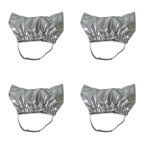 Bonnet de douche imperméable pour animaux de compagnie avec sangle ajustable (4 pièces)