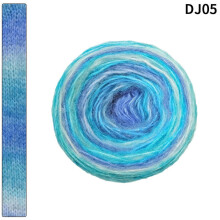 Laine Ă crocheter Yarn Whirl 100 g 58 % acrylique bleue