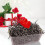 Décoration en forme de cœur en raphia de soie dorée 100 g 1