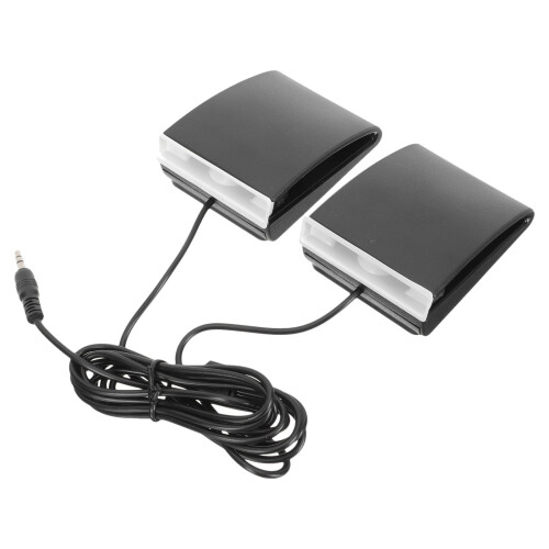 Pédales de grosse caisse électroniques en ABS noir (1 paire)