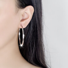 Örhängen i 925 sterlingsilver för kvinnor, 30 mm