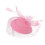 Derbyhut für Damen, rosa Fascinator mit Netzfedern 1