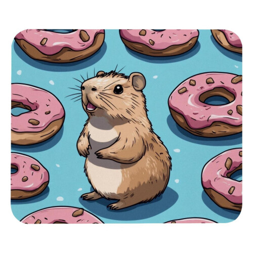Ποντίκι Capybara Donut 21x25cm με αντιολισθητική βάση από καουτσούκ