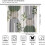 Mid-Century Leaf Curtains Abstract Green Plant Design 42x54 2