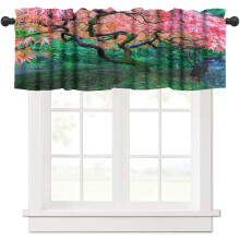 Cantonnière Forêt Tropicale 54 x 18 pouces, passe-tringle