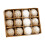 Christmas Ornament Set Green White 12pcs 7cm 7