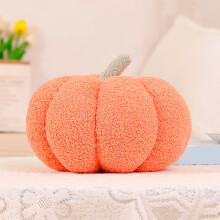 Coussin décoratif en forme de citrouille, 45 x 45 cm, pour l'automne