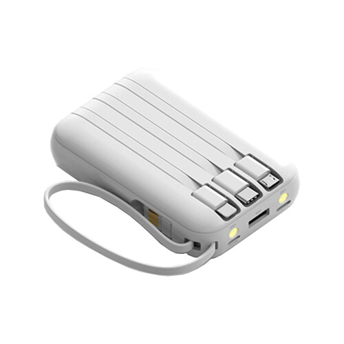Φορητό Power Bank 10000mAh με ενσωματωμένα καλώδια