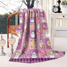 Couverture en flanelle fantĂ´me d'Halloween 50 x 60 pouces