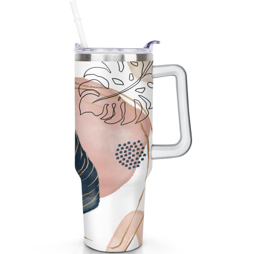 Gobelet Boho Chic 40 oz à double isolation avec