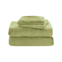 Samtiges Flanell-Bettwäscheset, weich, warm, antistatisch, 3-teilig