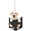 Ensemble de 7 décorations de rétroviseur de voiture avec adorable chiot 1