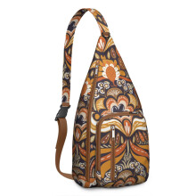 Sac à dos bandoulière à motifs cachemire style bohème (1 pièce)