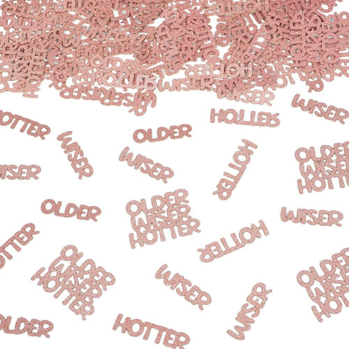 Confettis pailletés rose doré, 100 pièces