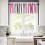 Stripe Valance Kitchen Cafe Pink White Vertical 54x18 inch 6