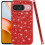 Θήκη Glitter με αντικραδασμική προστασία για Google Pixel9Red TPU/PC 1