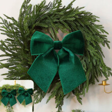 Samt-Weihnachtsbaumschleife, vorgebunden, 1 Stück