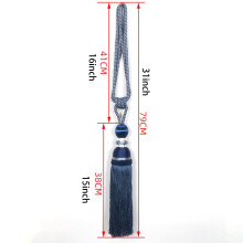 Embrasses à pompons pour rideaux, idéales pour la décoration d'événements et de fêtes.