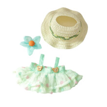 17 cm Puppenrock-Set für Bubu-Puppen, 3-teiliges Outfit mit Hut