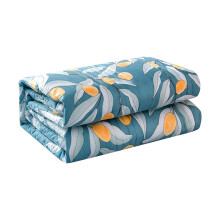 Queen Size Cotton Cooling Comforter Plaid Print 150x200cm