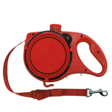 Dog Leash with Water Bottle Collapsible Bowl and Garbage